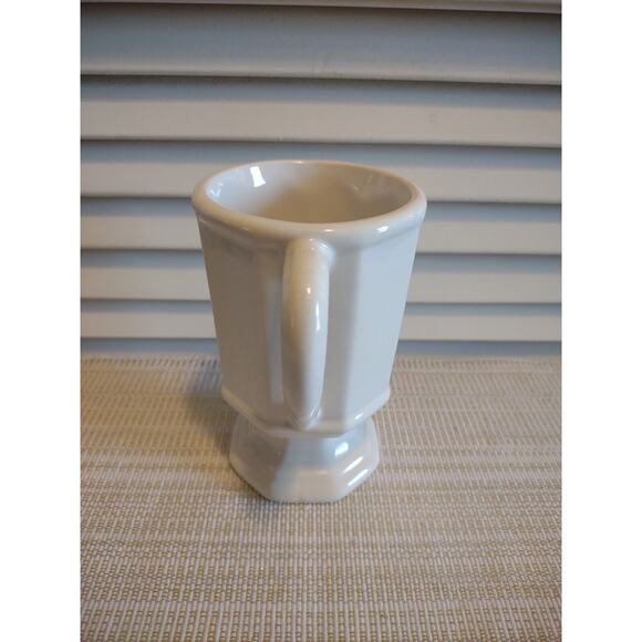 PFALTZGRAFF Heritage Irish Coffee White Stoneware Pedestal Footed Cup Mug - Picture 2 of 6
